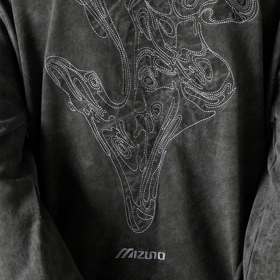 Mizuno Sportstyle FloraTech Long Sleeve Peat Charcoal